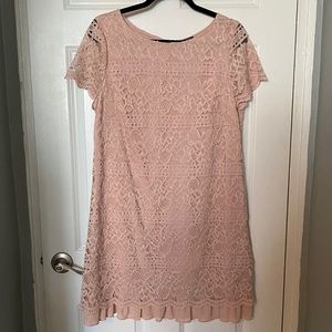 Vince Camuto Blush Pink Lace Dress WORN ONCE